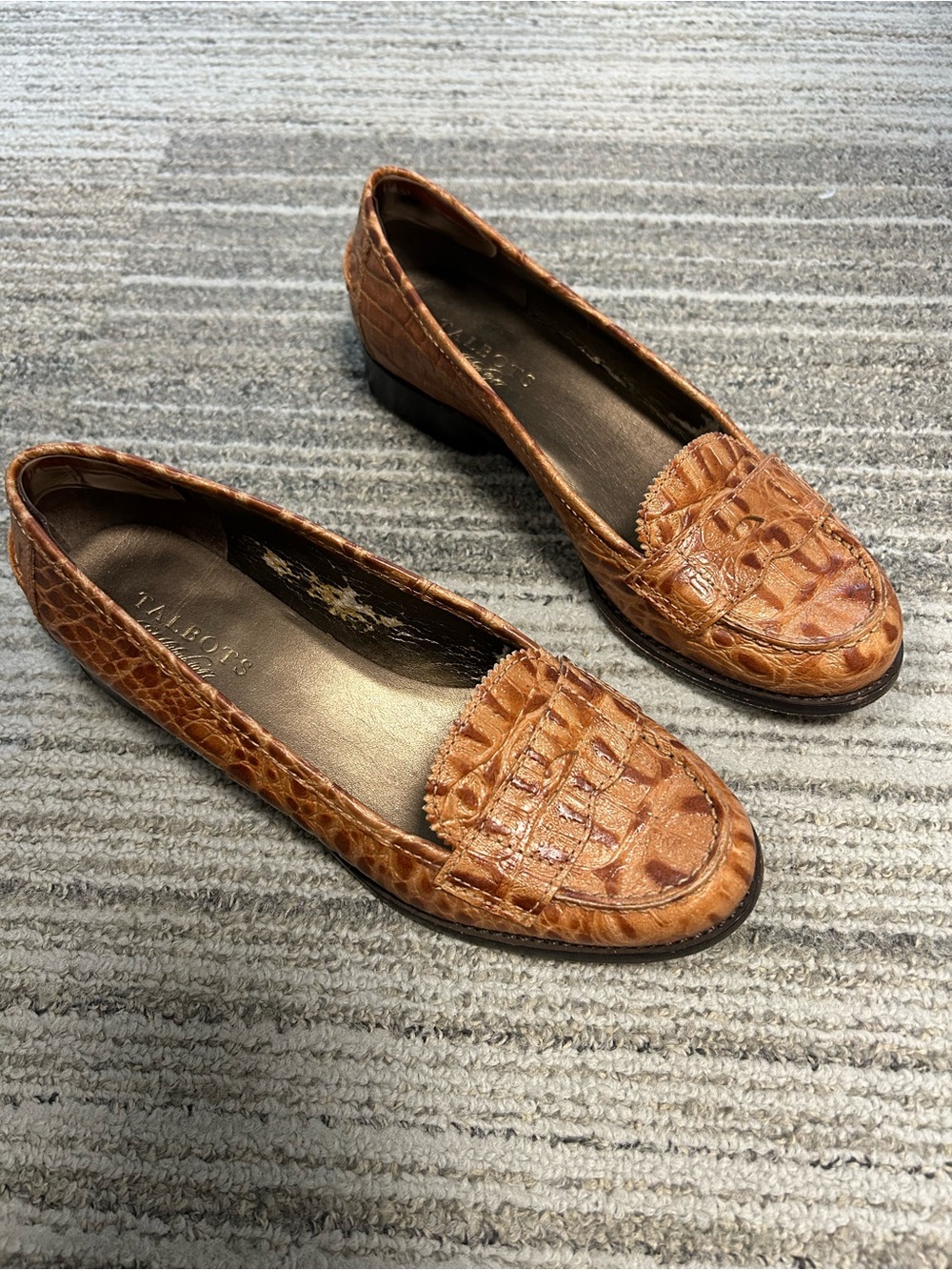 Genuine leather Talbots penny loafers size 7B